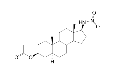 Androstan-3-ol, 17-(nitroamino)-, acetate (ester), (3.beta.,5.alpha.,17.beta.)-