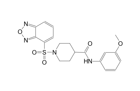 1-(2,1,3-benzoxadiazol-4-ylsulfonyl)-N-(3-methoxyphenyl)-4-piperidinecarboxamide