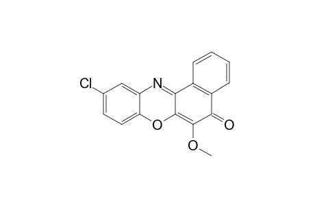 10-CHLORO-5-METHOXY-BENZO-[3,2-A]-(5H)-PHENOXAZIN-5-ONE