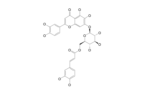 6-HYDROXYLUTEOLIN-7-O-(6''-O-(E)-CAFFEOYL)-BETA-GLUCOPYRANOSIDE