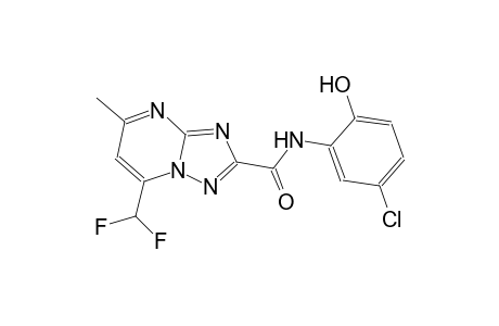 N-(5-chloro-2-hydroxyphenyl)-7-(difluoromethyl)-5-methyl[1,2,4]triazolo[1,5-a]pyrimidine-2-carboxamide
