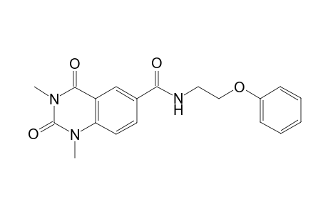 6-Quinazolinecarboxamide, 1,2,3,4-tetrahydro-1,3-dimethyl-2,4-dioxo-N-(2-phenoxyethyl)-