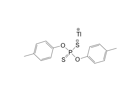 bis(4-methylphenoxy)phosphinothioylsulfanylthallium