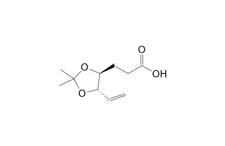 3-[(4S,5S)-2,2-dimethyl-5-vinyl-1,3-dioxolan-4-yl]propanoic acid