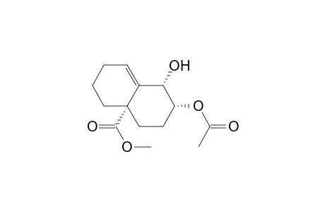 (1.alpha.,2.alpha.,4a.alpha.)-octahydro-2-acetoxy-4a-(methoxycarbonyl)-naphthalen-1-ol