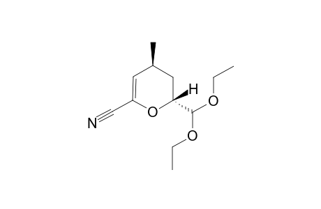 (2R,4S)-6-Cyano-4-methyl-2-(diethoxymethyl)-3,4-dihydro-2H-pyran