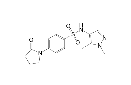 4-(2-ketopyrrolidino)-N-(1,3,5-trimethylpyrazol-4-yl)benzenesulfonamide