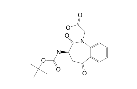 2-(3S-3-[[(1,1-DIMETHYLOXY)-CARBONYL]-AMINO]-2,5-DIOXO-2,3,4,5-TETRAHYDRO-1H-1-BENZAZEPIN-1-YL)-ETHANOIC-ACID