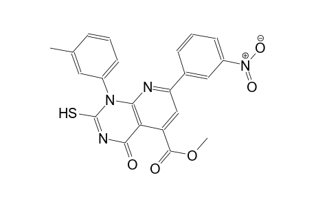 pyrido[2,3-d]pyrimidine-5-carboxylic acid, 1,4-dihydro-2-mercapto-1-(3-methylphenyl)-7-(3-nitrophenyl)-4-oxo-, methyl ester