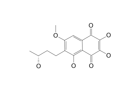 6-(3'-HYDROXYBUTYL)-7-O-METHYL-SPINOCHROME-B