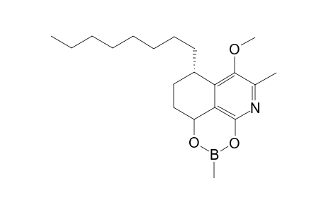 (S)-6-Methoxy-2,5-dimethyl-7-octyl-7,8,9,9a-tetrahydroisoquinolino[1,8-de][1,3]-dioxaboraine