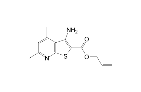 Thieno[2,3-b]pyridine-2-carboxylic acid, 3-amino-4,6-dimethyl-, 2-propenyl ester