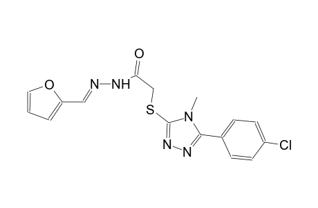2-{[5-(4-chlorophenyl)-4-methyl-4H-1,2,4-triazol-3-yl]sulfanyl}-N'-[(E)-2-furylmethylidene]acetohydrazide