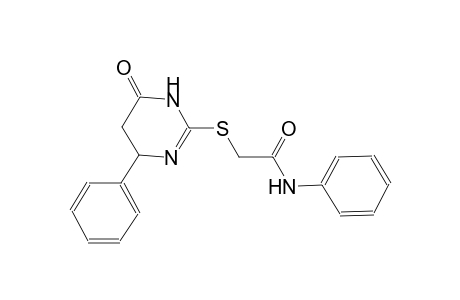Acetamide, 2-(3,4,5,6-tetrahydro-4-oxo-6-phenylpyrimidinyl)thio-N-phenyl-