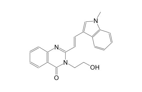 4(3H)-quinazolinone, 3-(2-hydroxyethyl)-2-[(E)-2-(1-methyl-1H-indol-3-yl)ethenyl]-