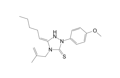 2-(p-Methoxyphenyl)-5-pentamethylene-4-(2-methylenepropyl)-1,2,4-triazolidin-3-thione