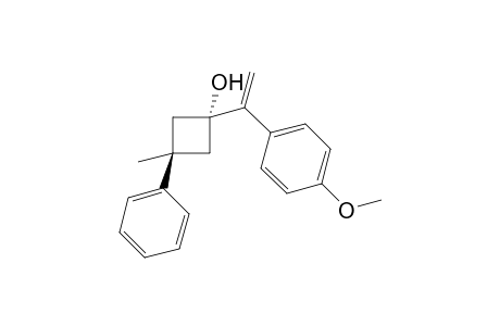 trans-1-(1-(4-methoxyphenyl)vinyl)-3-methyl-3-phenylcyclobutan-1-ol
