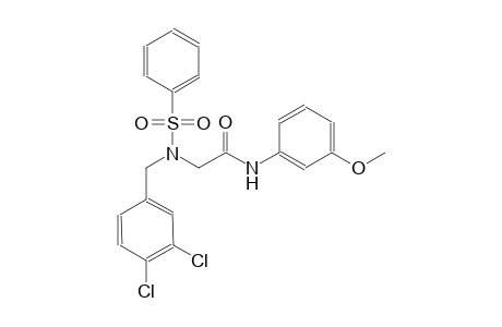 2-[(3,4-dichlorobenzyl)(phenylsulfonyl)amino]-N-(3-methoxyphenyl)acetamide