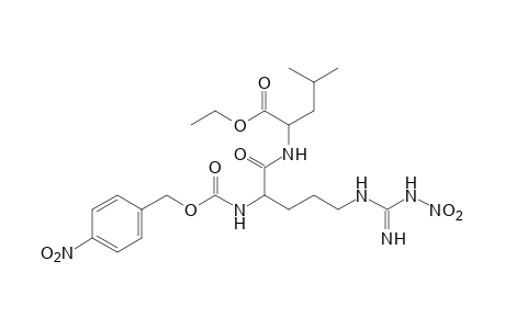 N-[N2-carboxy-N5-(nitroamidino)-L-ornithyl]leucine, ethyl N2-p-nitrobenzyl ester