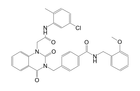 4-[(1-[2-(5-chloro-2-methylanilino)-2-oxoethyl]-2,4-dioxo-1,4-dihydro-3(2H)-quinazolinyl)methyl]-N-(2-methoxybenzyl)benzamide