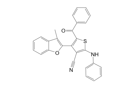 5-Benzoyl-4-(3-methylbenzofuran-2-yl)-2-(phenylamino)thiophene-3-carbonitrile