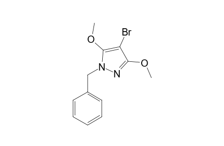 4-BROMO-3,5-DIMETHOXY-1-BENZYLPYRAZOLE
