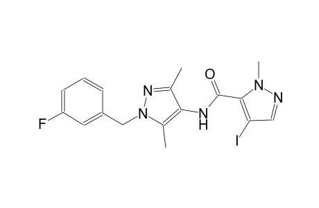N-[1-(3-fluorobenzyl)-3,5-dimethyl-1H-pyrazol-4-yl]-4-iodo-1-methyl-1H-pyrazole-5-carboxamide