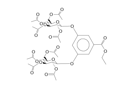 3,5-Bis-(2,3,4,6-tetra-O-acetyl-d-glucopyranosyl)-benzoic acid ethyl ester