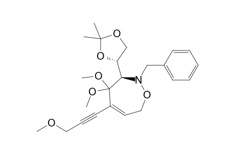 (3R,4'S)-2-Benzyl-4,4-dimethoxy-3-(2',2'-dimethyl-1',3'-dioxolan-4'-yl)-5-(3-methoxyprop-1-yn-1-yl)-2,3,4,7-tetrahydro-[1,2]oxazepine