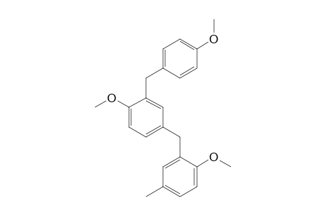 4-(2-METHOXY-5-METHYLBENZYL)-2-(4-METHOXYBENZYL)-1-METHOXYBENZENE