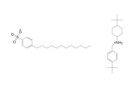 Benzenesulfonic acid, 4-dodecyl- N-(4-tert-butylphenyl-ethyl)-4-tert-butylcyclohexanammonium salt