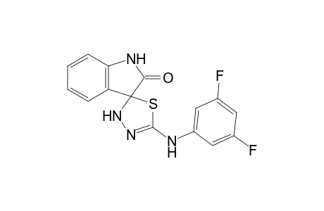 5'-(3,5-Difluorophenylamino)-3'H-spiro(indoline-3,2'-[1,3,4]-thiadiazole)-2-one