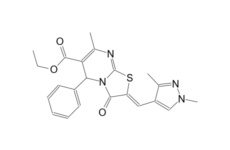 ethyl (2Z)-2-[(1,3-dimethyl-1H-pyrazol-4-yl)methylene]-7-methyl-3-oxo-5-phenyl-2,3-dihydro-5H-[1,3]thiazolo[3,2-a]pyrimidine-6-carboxylate