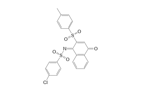 2-(4-Methylphenylsulfonyl)-N-(4-chlorophenylsulfonylimino)-1,4-naphthoquinone