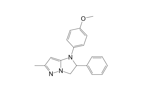 6-Methyl-1-(p-methoxyphenyl)-2-phenyl-2,3-dihydro-1H-imidazo[1,2-b]pyrazole
