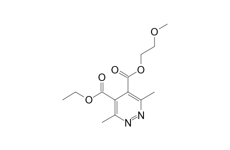 O4-ethyl O5-(2-methoxyethyl) 3,6-dimethylpyridazine-4,5-dicarboxylate