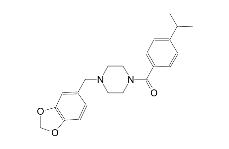 1-(1,3-benzodioxol-5-ylmethyl)-4-(4-isopropylbenzoyl)piperazine