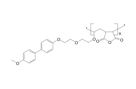 Poly{2-[2-(4'-methoxy-4-biphenylyloxy)ethoxy]ethyl vinyl ether-alt-maleic anhydride}