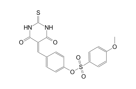 4-[(4,6-dioxo-2-thioxotetrahydro-5(2H)-pyrimidinylidene)methyl]phenyl 4-methoxybenzenesulfonate