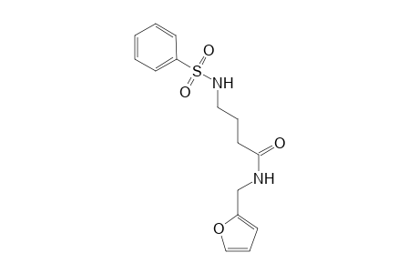 Butyramide, 4-benzenesulfonylamino-N-furan-2-ylmethyl-