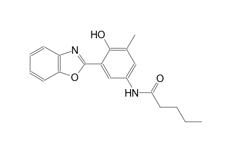 pentanamide, N-[3-(2-benzoxazolyl)-4-hydroxy-5-methylphenyl]-