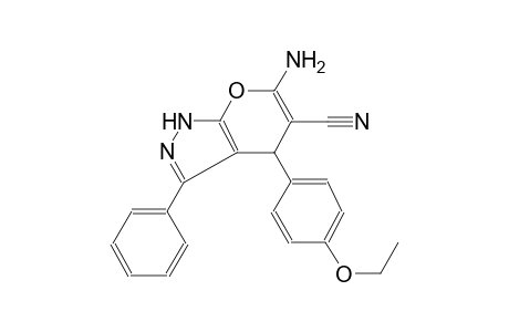 pyrano[2,3-c]pyrazole-5-carbonitrile, 6-amino-4-(4-ethoxyphenyl)-1,4-dihydro-3-phenyl-