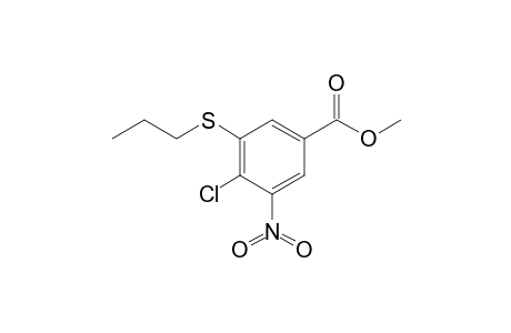 4-chloro-3-nitro-5-(propylthio)benzoic acid methyl ester