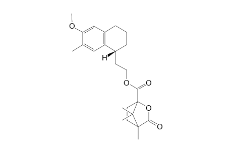 2-(6'-Methoxy-7'-methyl-1',2',3',4'-tetrahydronaphthalen-1'-yl)ethyl-4,7,7-trimethyl-3-oxo-2-oxabicyclo[2.2.1]heptane-1-carboxylate