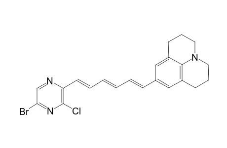 (1'E,3'E,5'E)-6-Bromo-2-Chloro-3-[6'-(9''-julolidinyl)hexa-1',3',5'-trienyl]-pyrazine