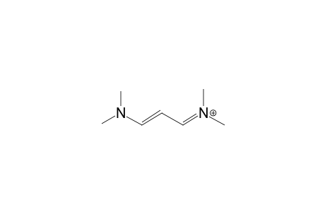 [(E)-3-dimethylaminoprop-2-enylidene]-dimethylazanium