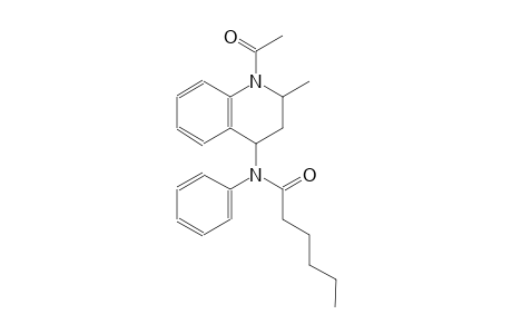 N-[(2R,4S)-1-acetyl-2-methyl-1,2,3,4-tetrahydro-4-quinolinyl]-N-phenylhexanamide