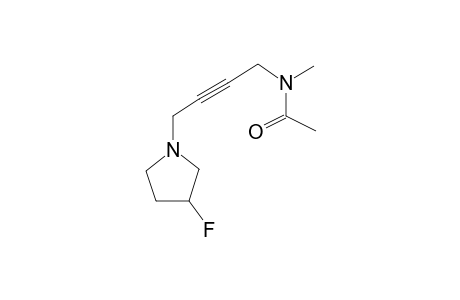 Acetamide, N-methyl-N-[4-[3-fluoro-1-pyrrolidyl]-2-butynyl]-