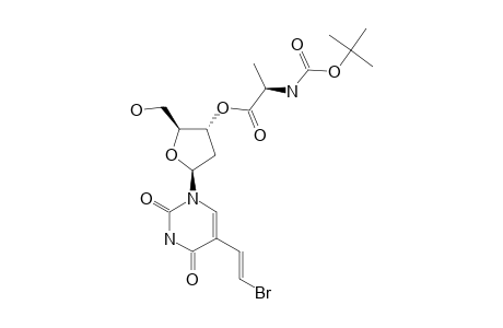 (E)-5-(2-BROMOVINYL)-3'-O-(N-BOC-D-ALANINEESTER)-2'-DEOXY-URIDINE