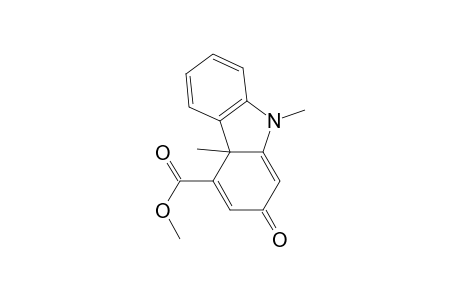 2-keto-4a,9-dimethyl-carbazole-4-carboxylic acid methyl ester